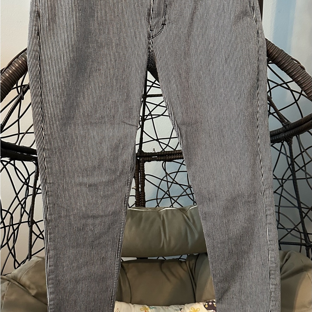 Levi's Women's Black & White Pinstripe Skinny Jeans
